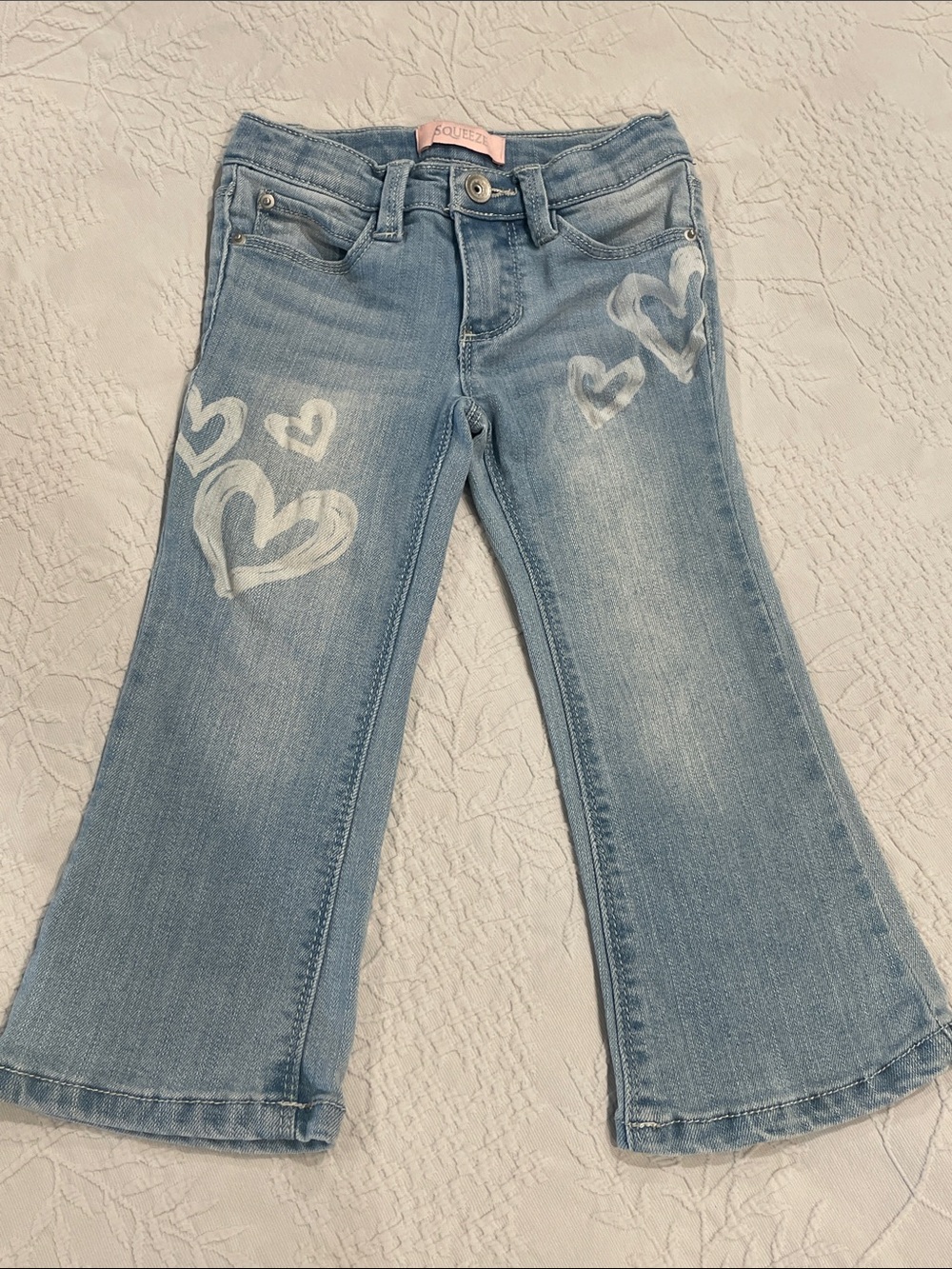 Heart Embellished Jeans